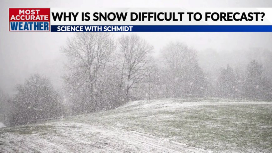 Why is it more difficult to forecast snow?