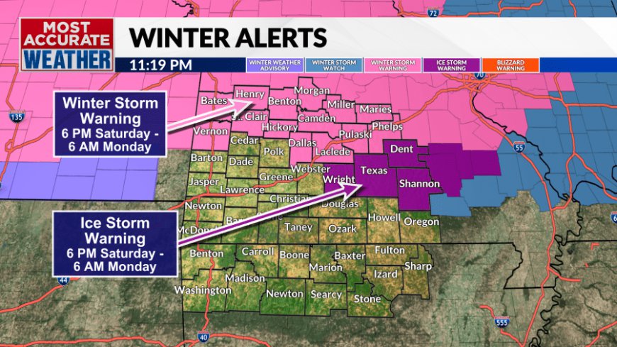 Saturday, January 4th Forecast: It arrives tonight. Ice and Snow Storm Details