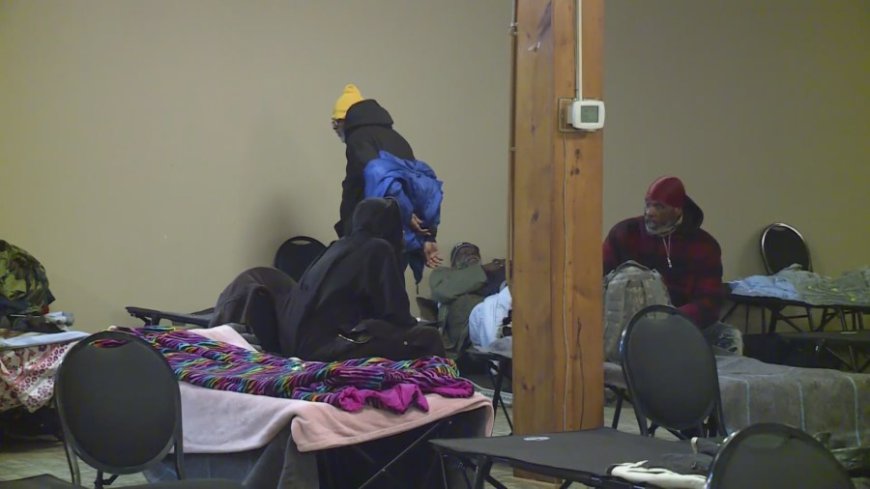 Unhoused seek refuge from winter storm at pop-up shelters, warming centers