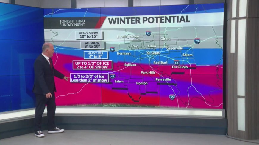 St. Louis winter storm: How much snow and ice will we see?