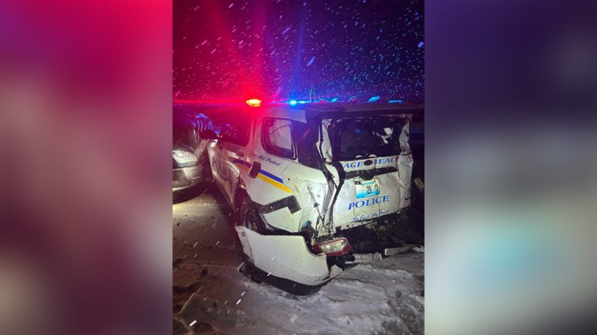 Osage Beach police car totaled in wreck on Grand Glaize bridge